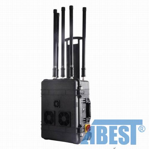 Portable Pelican Case RF Bomb Cellphone Signal Jammer GPS WiFi Blocker